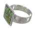 Turquoise Southwestern Genuine Sterling Silver Ring Size 5-3/4 YX86574